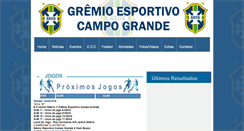 Desktop Screenshot of gremiocampogrande.com.br